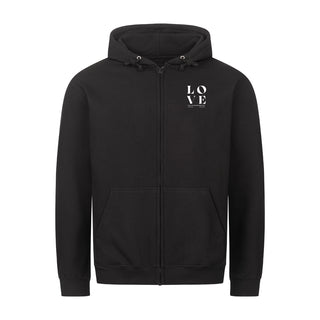 Alles geschehe in Liebe Zipper Hoodie