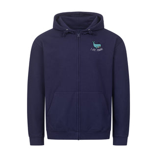 I ate Jonah Zipper Hoodie Detailansicht, Mountain Movers christliche Streetwear