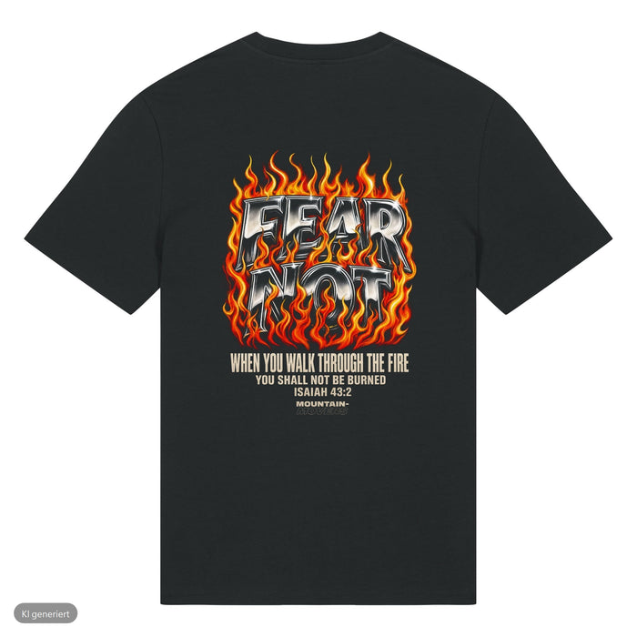 Fear Not Flammen Jesaja 43:2 T-Shirt Front & Backprint