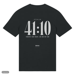 Jesaja 41:10 T-Shirt deutsch, Schwarz, Rückseite