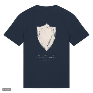 He Spoke First T-Shirt, Navy, Rückseite