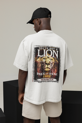 You've got a Lion Oversized T-Shirt BackPrint