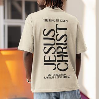 Koning Jezus Christus Oversized T-Shirt BackPrint