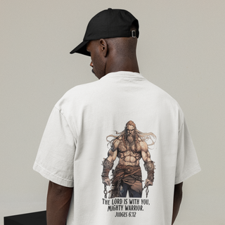 Mighty Warrior Gym Oversize Shirt BackPrint
