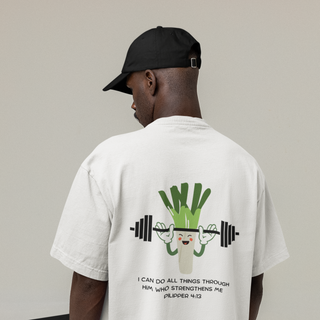 I can do all Things lauch Gym Oversize T-Shirt BackPrint
