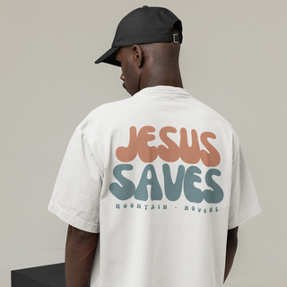 Jesus Saves Oversize T-Shirt BackPrint