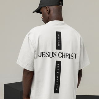 Jesus Christ Cross Oversize T-Shirt BackPrint