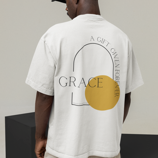 Grace is a Gift Oversized T-Shirt BackPrint