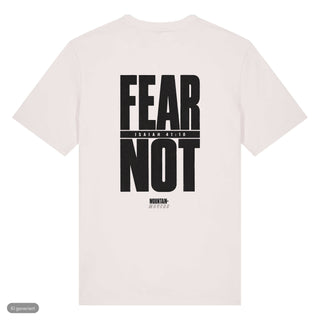 Fear Not Typo T-Shirt, Beige, Rückseite