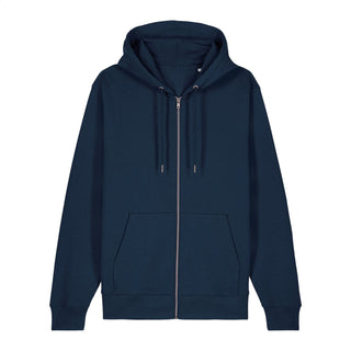 Golden Aquarell Cross Zipper Hoodie Backprint, Navy, Vorderseite, Mountain Movers christliche Streetwear