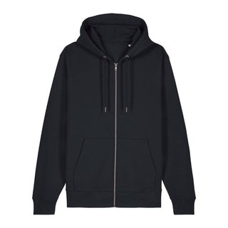 With God Flower Zipper Hoodie Backprint, Schwarz, Vorderseite, Mountain Movers christliche Streetwear