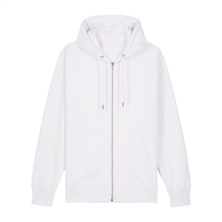 With God Flower Zipper Hoodie Backprint, Weiß, Vorderseite, Mountain Movers christliche Streetwear