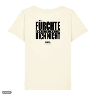 Fürchte dich nicht Typo Frauenshirt, Beige, Rückseite