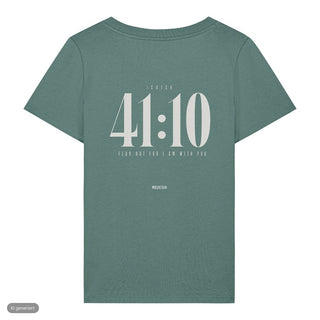 Jesaja 41:10 Frauenshirt, Green Bay, Rückseite