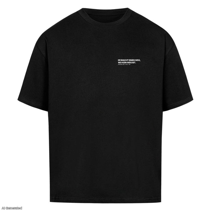 Er macht einen Weg Jesaja 43:19 Oversize Shirt