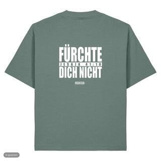 Fürchte dich nicht Typo Heavy Oversized Shirt, Green Bay, Rückseite