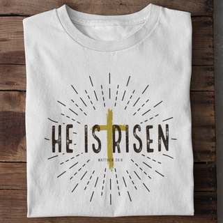 He is risen golden cross T-Shirt