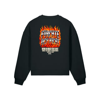 Fürchte dich nicht Oversize Sweatshirt Jesaja 43:2 Rueckseite