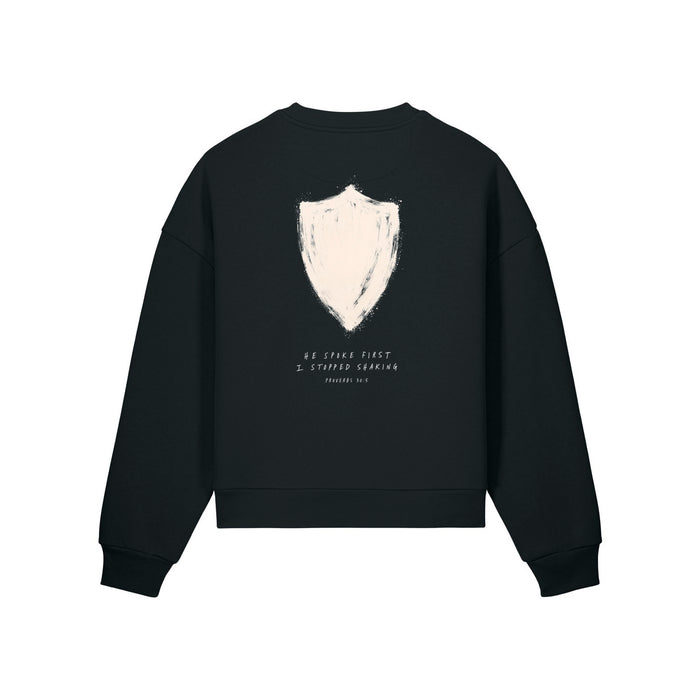 He Spoke First Oversize Sweatshirt Sprüche 30:5