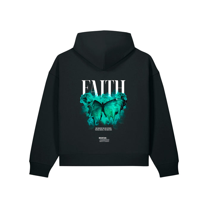 Faith Streetwear Oversize Zipper Hoodie Backprint
