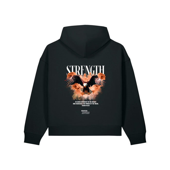 Strength Streetwear Oversize Zipper Hoodie Backprint