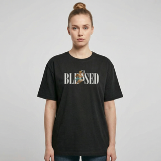 Oversized T-shirt met engel