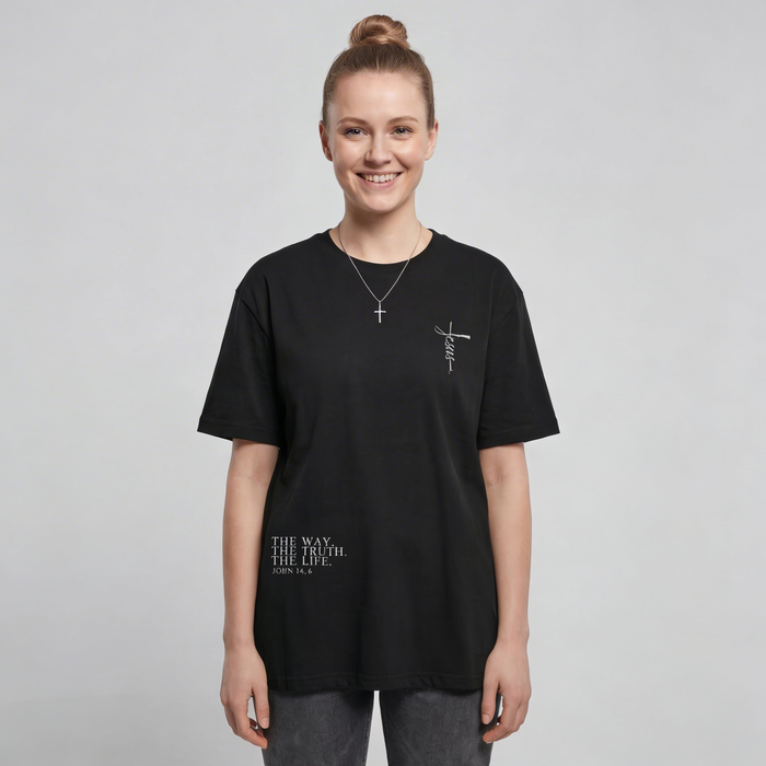Jesus Cross Front Oversized Shirt