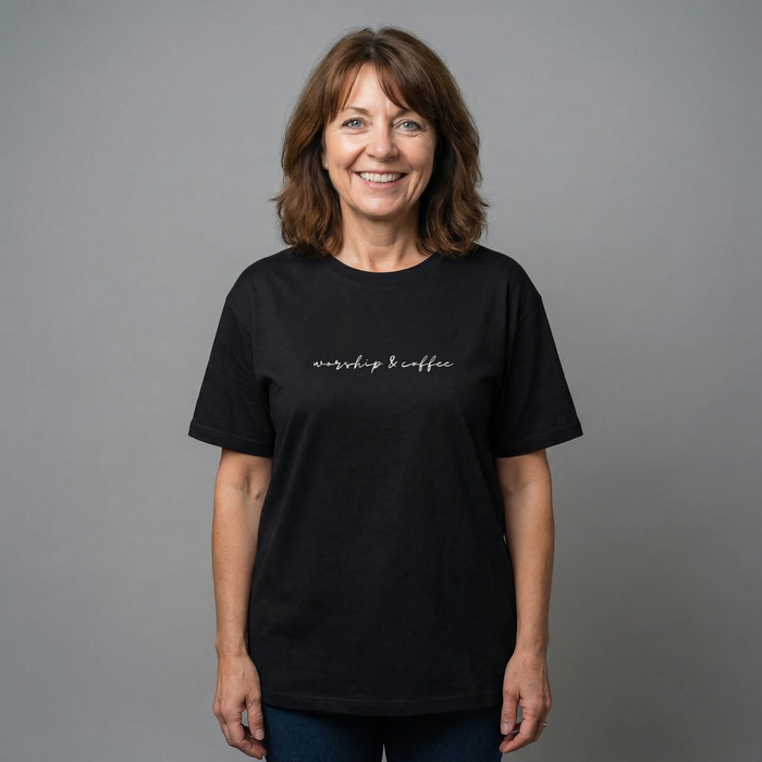Worship & Coffee Oversized Shirt