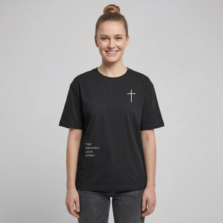 Love Story Oversized Shirt, christliche Streetwear von Mountain Movers