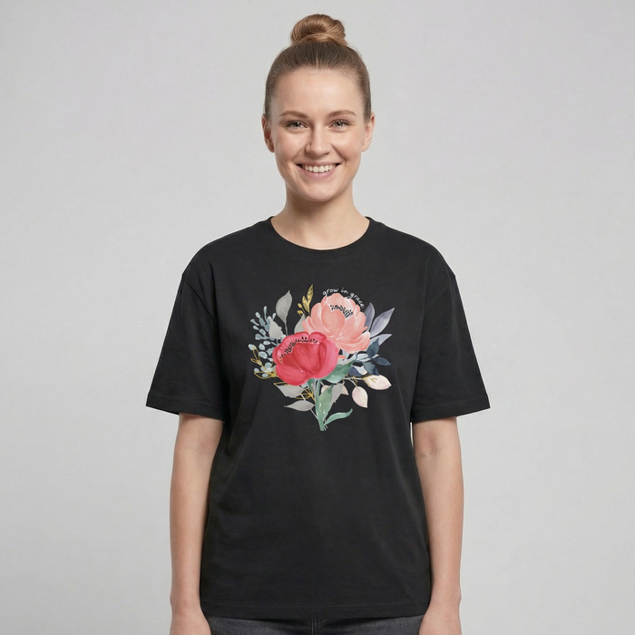 Grow in Grace Watercolor Oversized Shirt