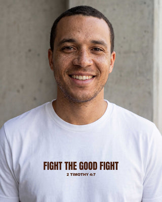 Fight the good fight Shirt, christliche Streetwear von Mountain Movers