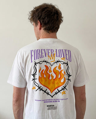 Forever loved Shirt Backprint, christliche Streetwear von Mountain Movers