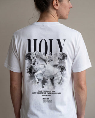 holy praise the lord Shirt Backprint, christliche Streetwear von Mountain Movers