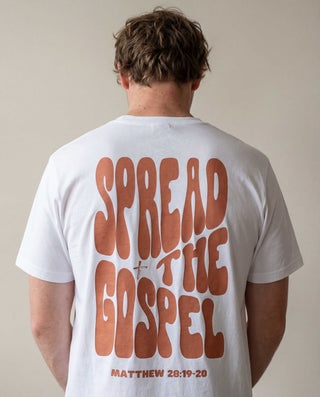 spread the gospel Shirt Backprint, christliche Streetwear von Mountain Movers