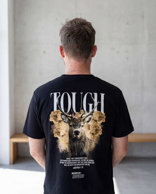 Tough streetwear Shirt Backprint, christliche Streetwear von Mountain Movers