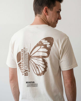 Transformed by Christ Shirt Backprint, christliche Streetwear von Mountain Movers