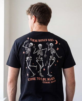 These bones Shirt Backprint, christliche Streetwear von Mountain Movers
