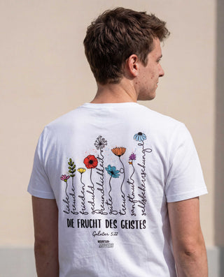 die frucht des geistes Shirt Backprint, christliche Streetwear von Mountain Movers