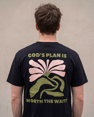 Gods Plan worth Shirt Backprint, christliche Streetwear von Mountain Movers
