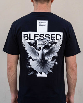 Blessed Beyond Measure Shirt Backprint, christliche Streetwear von Mountain Movers