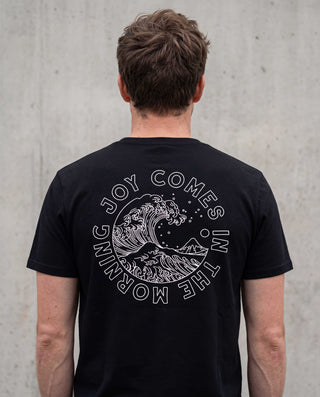 Joy comes in the morning Shirt Backprint, christliche Streetwear von Mountain Movers