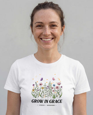 Grow in Grace Shirt, christliche Streetwear von Mountain Movers
