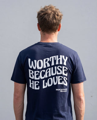 Worthy Shirt Backprint, christliche Streetwear von Mountain Movers