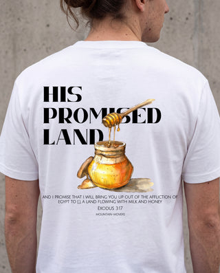 His promised Land Shirt BackPrint, christliche Streetwear von Mountain Movers