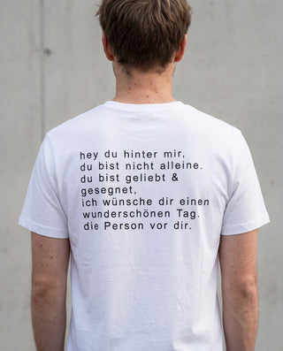 Hey du Shirt Backprint, christliche Streetwear von Mountain Movers