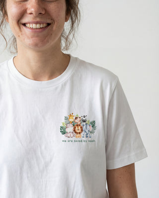 Saved by Noah Tierchen Shirt, christliche Streetwear von Mountain Movers