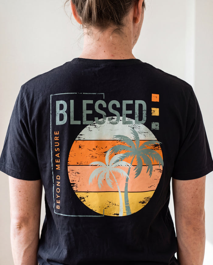 Blessed Retro Shirt Backprint