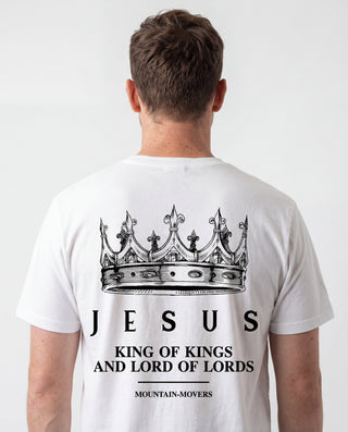 Jesus King of Kings Shirt Backprint, christliche Streetwear von Mountain Movers