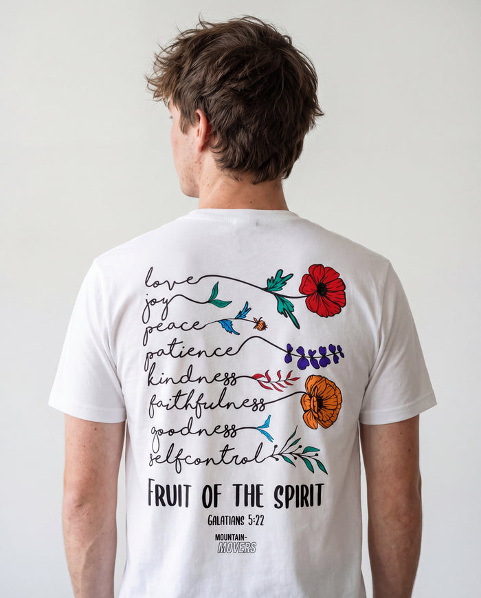 Fruit of the Spirit Flowers Shirt Backprint