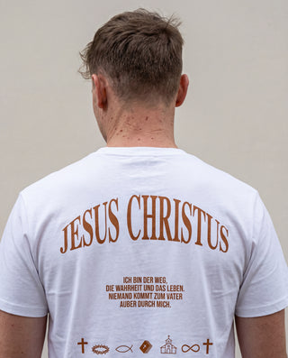 Jesus Christus Shirt Backprint, christliche Streetwear von Mountain Movers